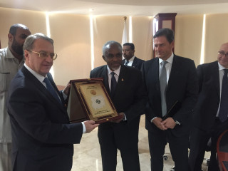 Михаил Богданов и Борис Иванов. 10 ноября 2018 г. Встреча в министерстве нефти и минеральных ресурсов Республики Судан, г. Хартум.