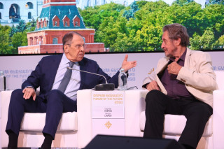 Сергей Лавров, министр, и Эррол Маск, отец