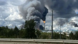 В Амурской области загорелся крупный газохимический комплекс