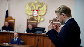 Лидер партии Яблоко Николай Рыбаков в суде