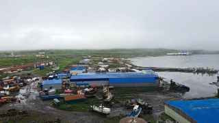 Параллельно землетрясению началось извержение вулкана Ключевская Сопка. 