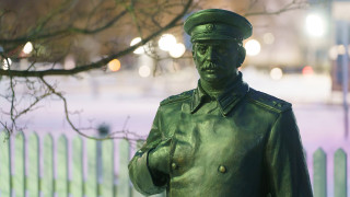 Памятник Сталину на территории филиала Вологодского государственного музея-заповедника «Вологодская ссылка»