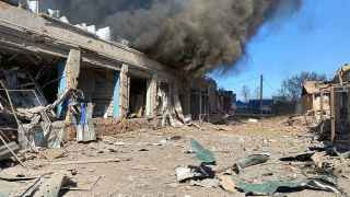 Село Липцы Харьковской области после российского обстрела