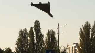 Иранский беспилотник Shahed-136 над Киевом
