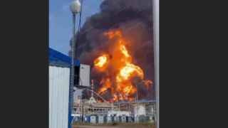 Пожар на Новошахтинском НПЗ, 23 августа 2025