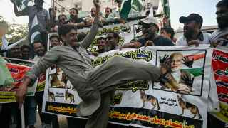 Антииндийская акция в Карачи, Пакистан