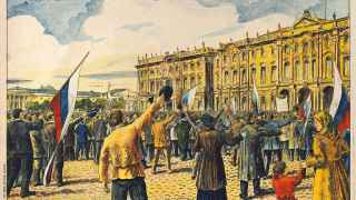 Флаг тот же, военные действия идут, только это 110 лет назад