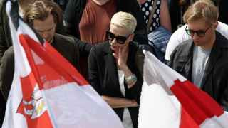 Мария Колесникова и Максим Знак были арестованы на этой неделе в связи с усилением репрессий против оппозиции. 