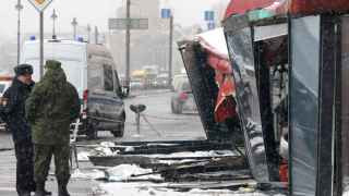 2 апреля в результате взрыва в петербургском кафе погиб пропагандист Владлен Татарский. На этом фото последствия взрыва в Street Food Bar №1 в Санкт-Петербурге.