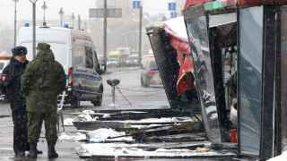 Последствия взрыва в кафе в Санкт-Петербурге, где погиб Z-блогер Владлен Татарский