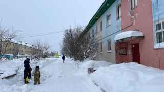 Вид на жилую улицу.