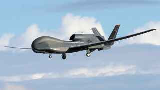 Американский разведывательный дрон RQ-4B Global Hawk