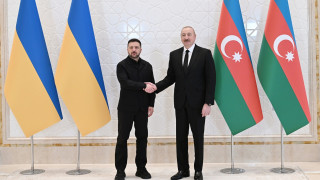 Владимир Зеленский и Ильхам Алиев в Габале, 25 апреля 2026