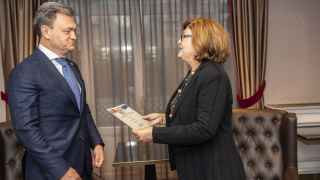 Премьер-министр Молдовы Дорин Речан и еврокомиссар по транспорту Адина-Иоана Велян обсуждают участие Молдовы в европейских инфрастурктурных проектах