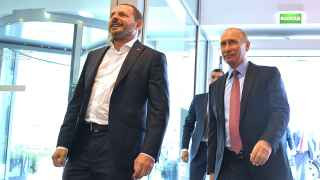 Аркадий Волож и Владимир Путин