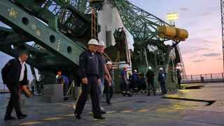 Запуск ракеты-носителя «Союз-2.1а» с грузовым кораблем «Прогресс МС-24» на космодроме Байконур