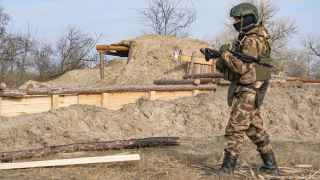 Российский военнослужащий в Херсонской области Украины