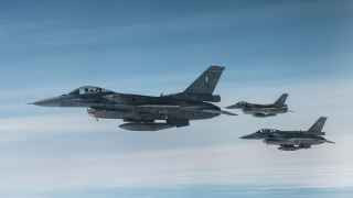 Истребители F-16 на учениях Ramstein Flag 25