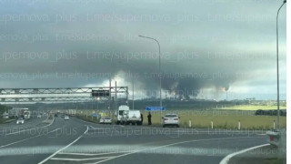 Очаги возгорания над заводами «Газпрома» в Оренбургской области