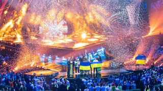 Группа Kalush Orchestra на конкурсе «Евровидение-2022» в Турине