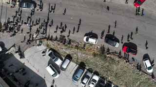  Пограничный пункт Верхний Ларс на границе России и Грузии