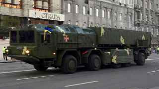 Прототип комплекса «Сапсан» на параде в Киеве в 2018 году 