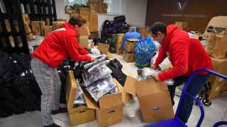 Пункт сбора помощи для мобилизованных