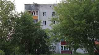 Дом в Ельце после атаки