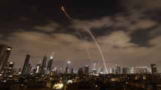 Работа ПВО над Тель-Авивом