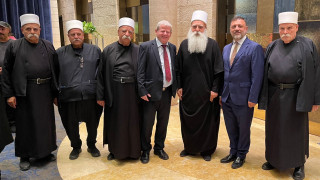 Автор статьи среди духовных лидеров друзской общины