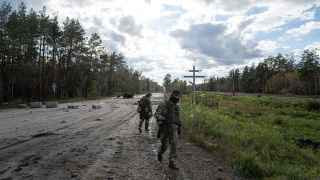 Украинские военнослужащие в Лимане, Донецкая область                                               
