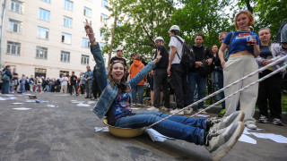 Празднование защиты диплома в МГТУ имени Баумана