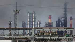 Рязанский НПЗ после украинского удара