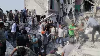 Последствия удара по школе в Минабе