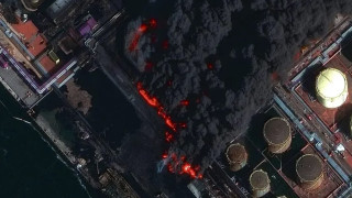 Порт Усть-Луга после атаки БПЛА