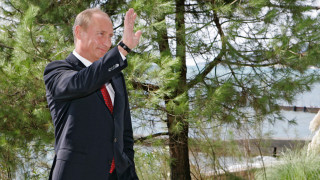 Путин в резиденции «Бочаров ручей»