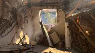 Дом в Шебекино Белгородской области после обстрела