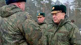 Комиссия Минобороны РФ во главе с главнокомандующим сухопутными войсками генералом армии Олегом Салюковым в Беларуси