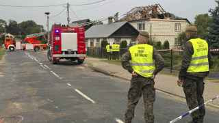 Дом под Люблином в Польше после атаки российского дрона