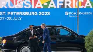 Президент Республики Конго Дени Сассу-Нгессо на саммите в Санкт-Петербурге