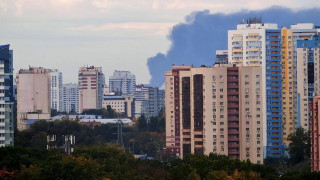 Дым над Куйбышевским НПЗ в Самаре