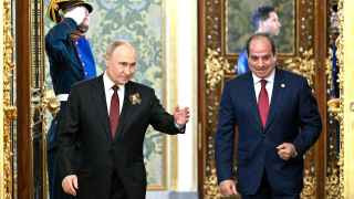 Путин с президентом Египта Абдельфаттахом Сиси