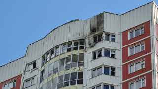 Дом на улице Атласова после атаки дроном