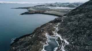 Береговая линия вблизи посёлка Териберка в Мурманской области