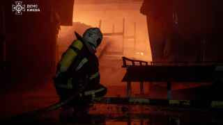 Последствия российских ударов в Киеве