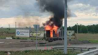 Фура с дронами в Иркутской области