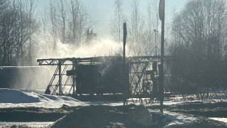 Выгоревшая АЗС в поселке Металлострой 