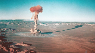 Подземное атомное испытание 23 марта 1955 года на полигоне в Неваде 