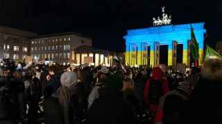 Акция в поддержку Украины в Берлине в 2022 г.