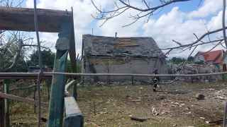 Город  Шебекино Белгородской области после обстрела